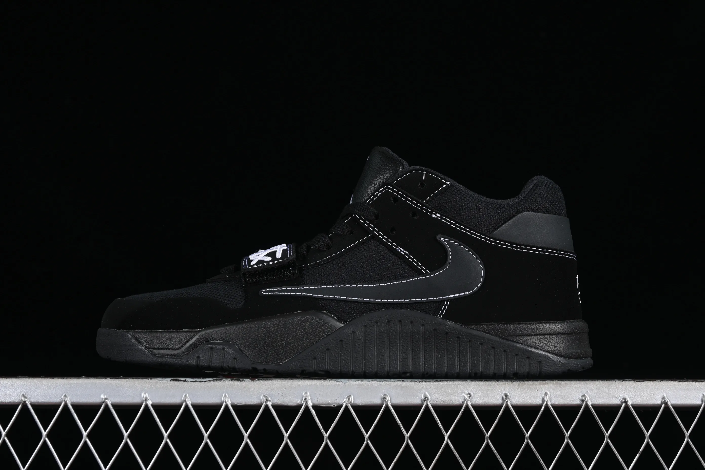 All categories Air Jordan Jordan series basketball shoes Air Jordan 1 Low F version Travis Scott x Jordan Cut The Check AJ1 Joe 1 hook and loop fashion basketball shoes DR9317-001